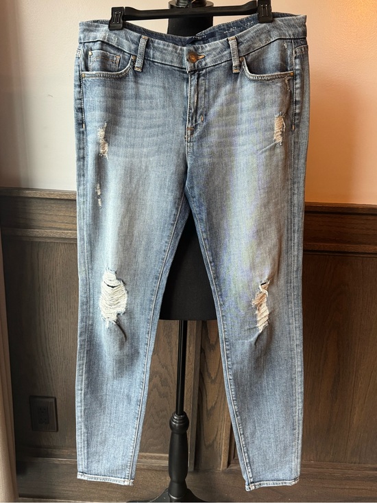 Fidelity Denim - Fidelity Light Blue Distressed Denim Jeans stretch 30